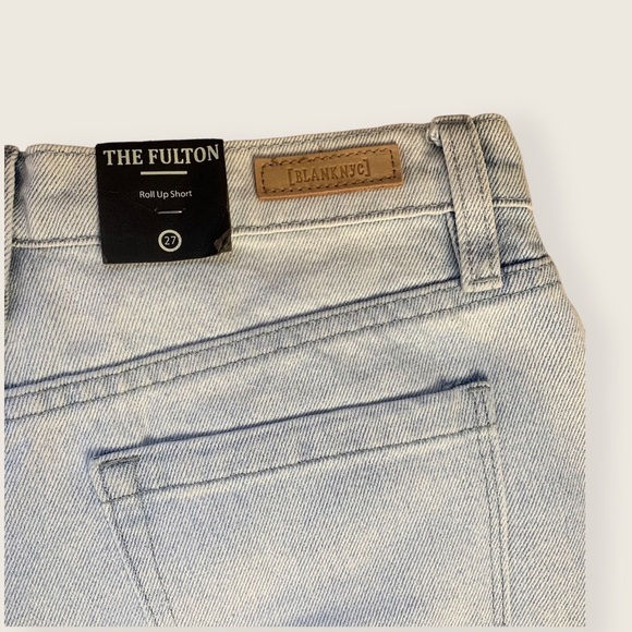 NWT Blank NYC Fulton Light Wash Jean Shorts - Picture 6 of 6